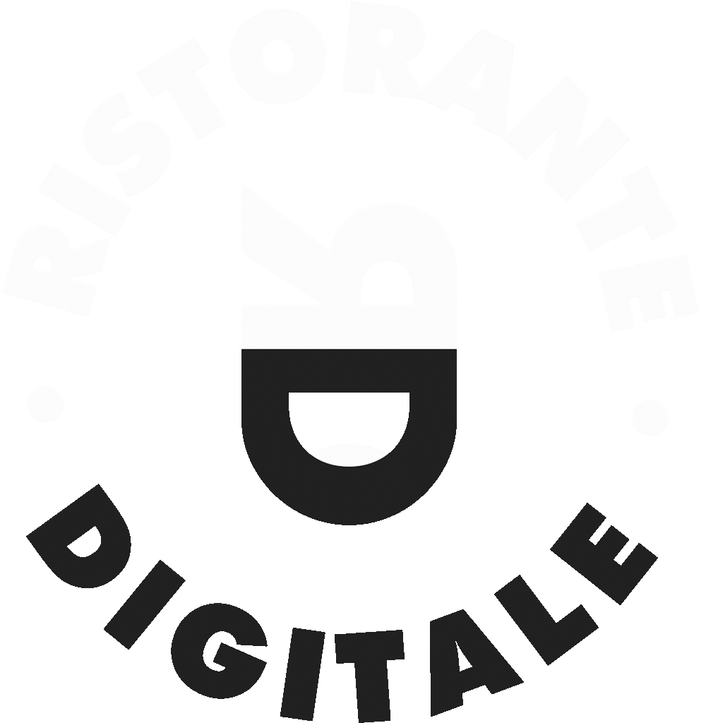logo bianco cerchio ristorante digitale